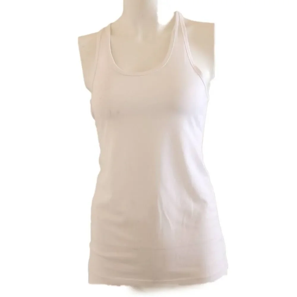 Nike dri-fit white racerback athletic sporty tank top